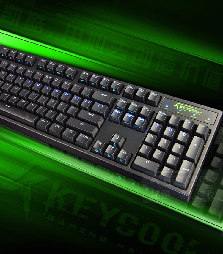 凯酷104荣耀版 机械键盘,七彩混光